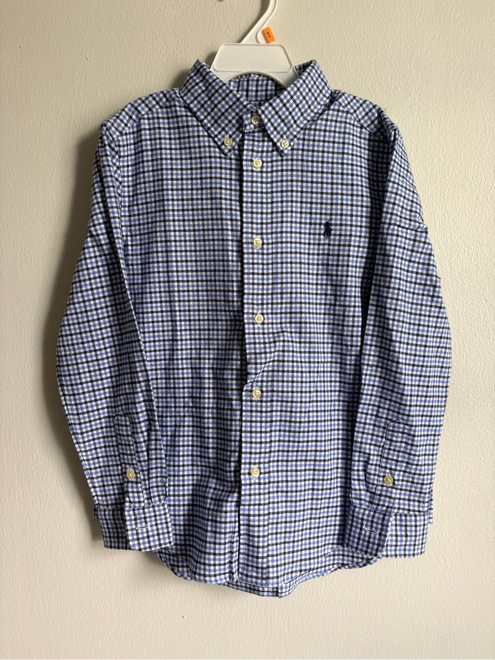 Polo by Ralph Lauren Blue and White Checked Button-Down Shirt - Men